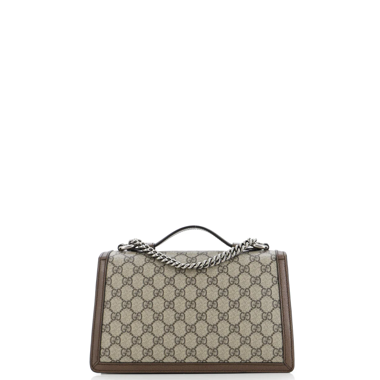 Dionysus Top Handle Chain Bag GG Coated Canvas Small - Deep Luxury