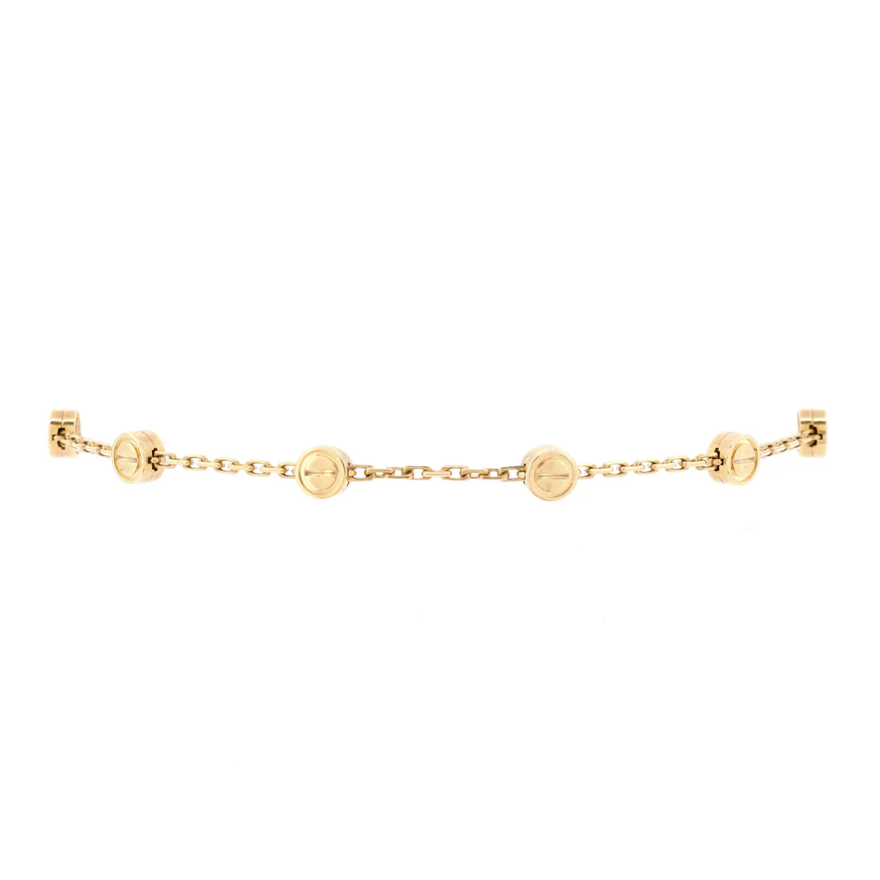 Love Station Chain Bracelet 18K Yellow Gold - Deep Luxury