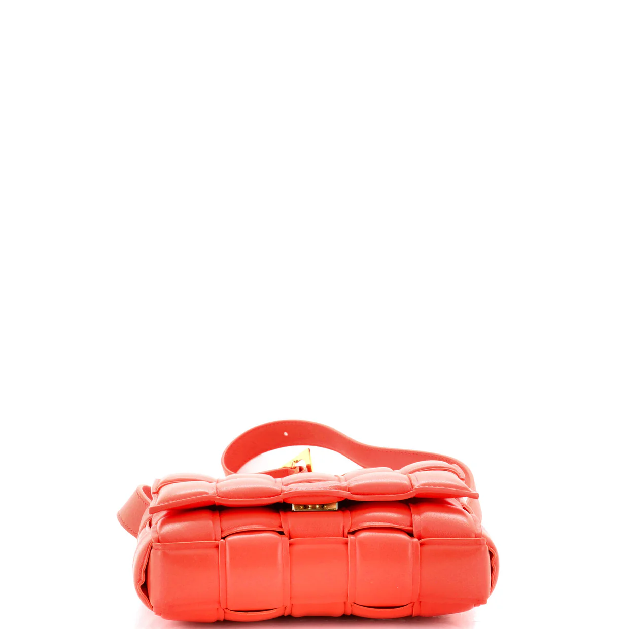 Cassette Crossbody Bag Padded Maxi Intrecciato Leather Small - Deep Luxury