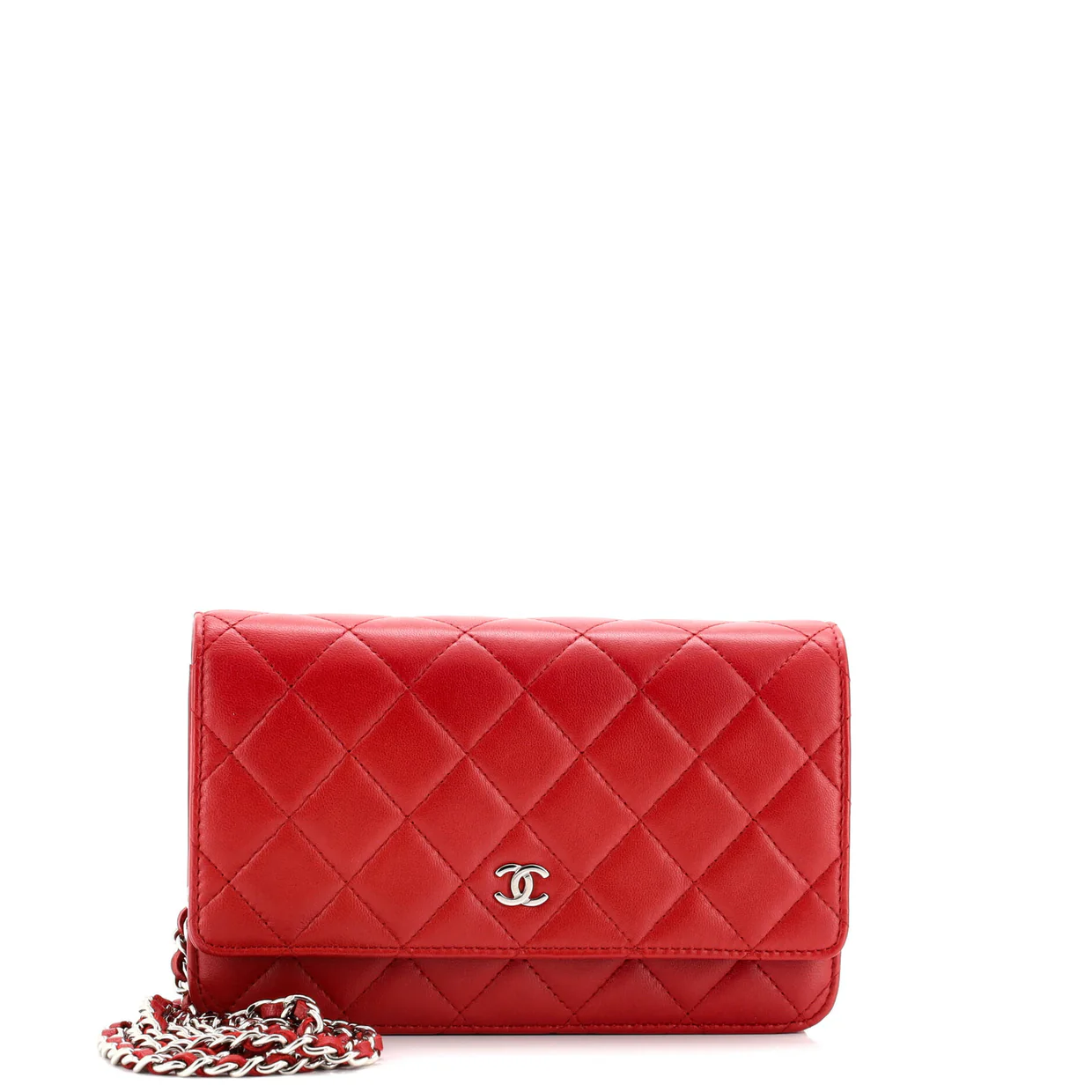 Wallet on Chain Quilted Lambskin - Deep Luxury