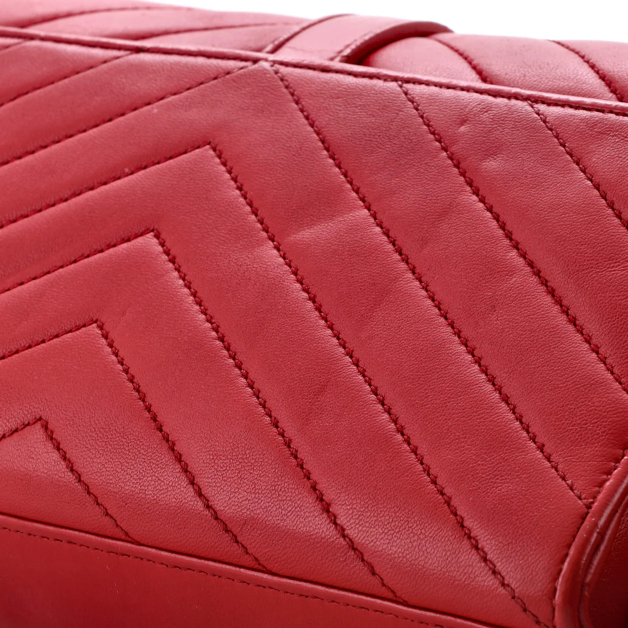 Classic Monogram Envelope Satchel Matelasse Chevron Leather Small - Deep Luxury