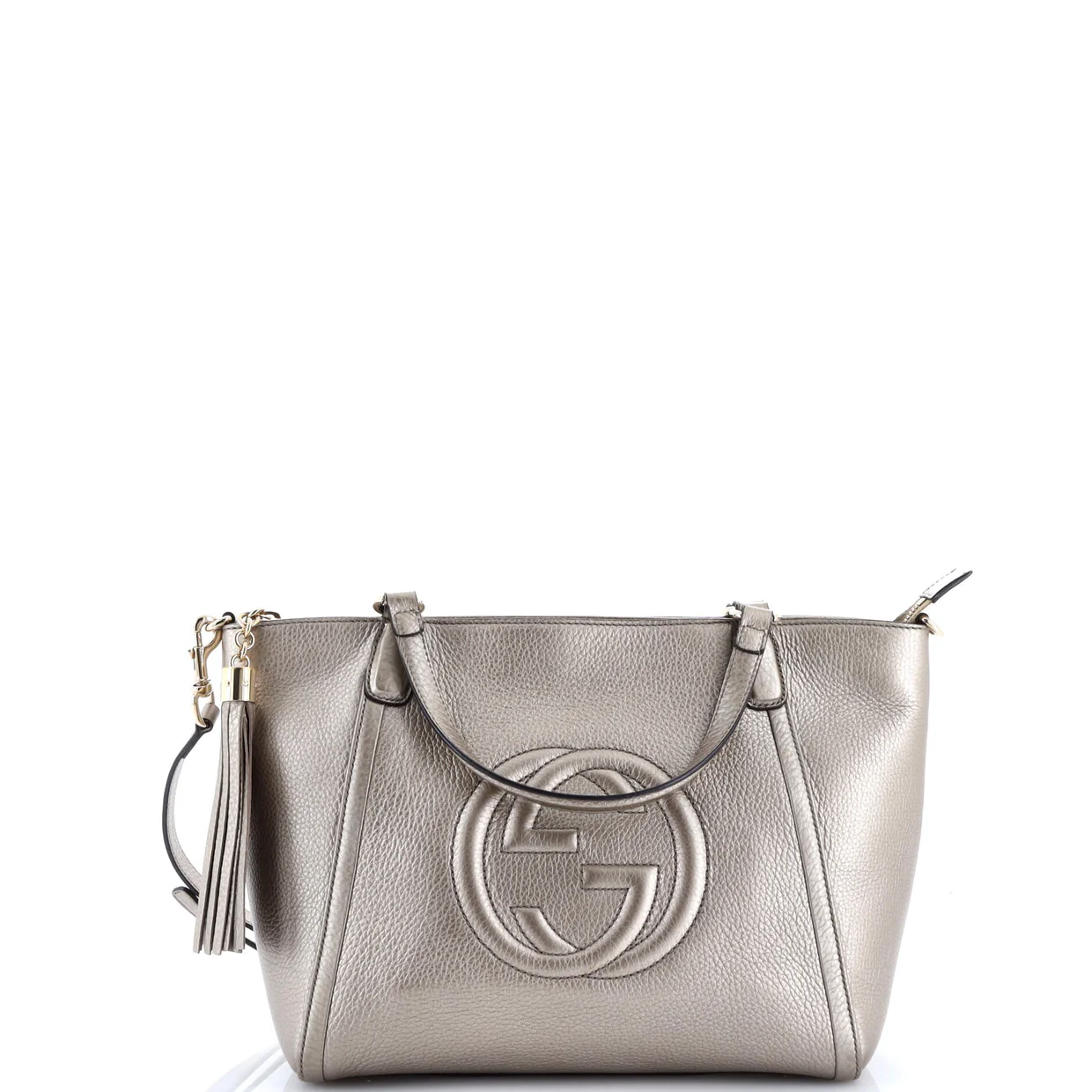 Soho Convertible Top Handle Bag Leather Small - Deep Luxury