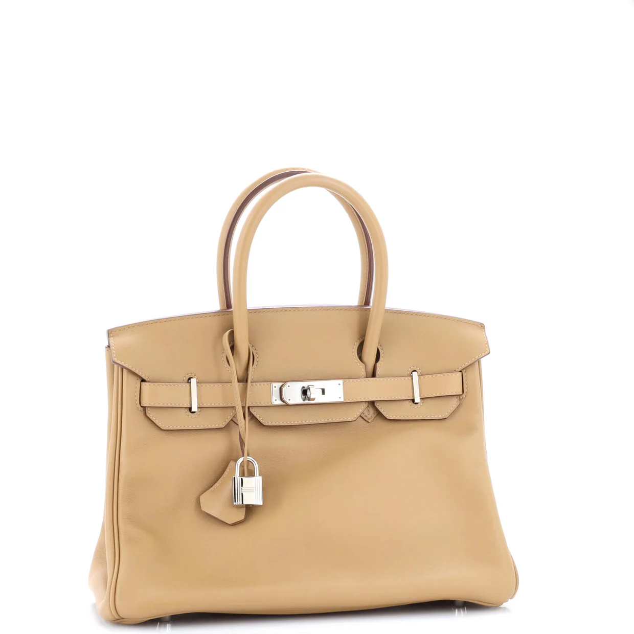 Birkin Handbag Biscuit Swift with Palladium Hardware 30 - Deep Luxury