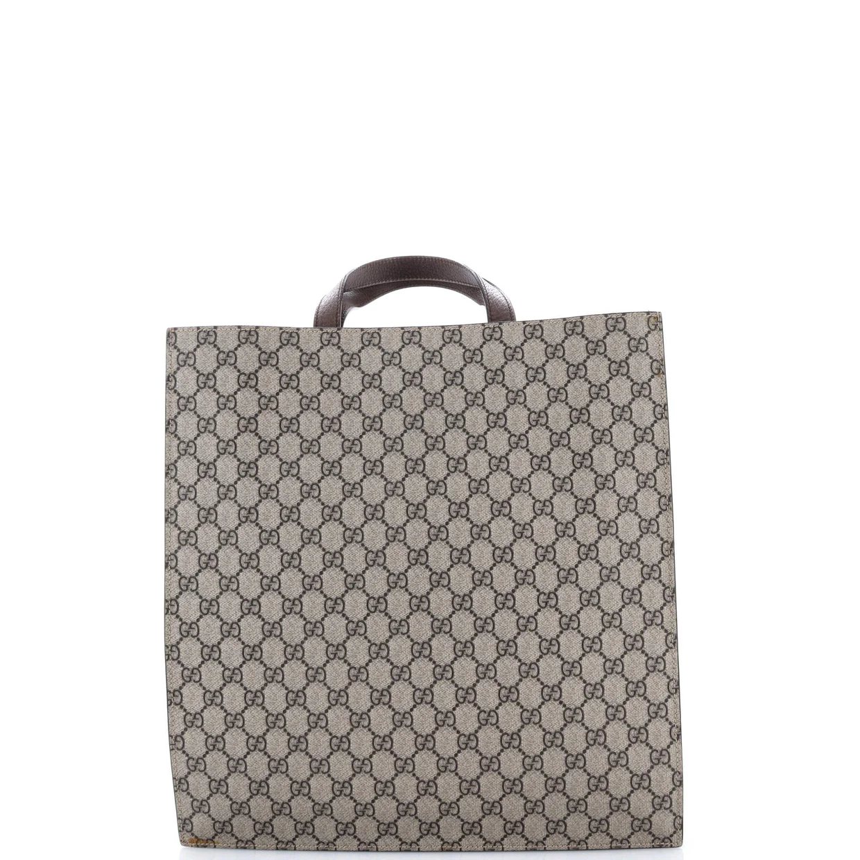 Courrier Convertible Soft Open Tote GG Coated Canvas with Applique North South - Deep Luxury