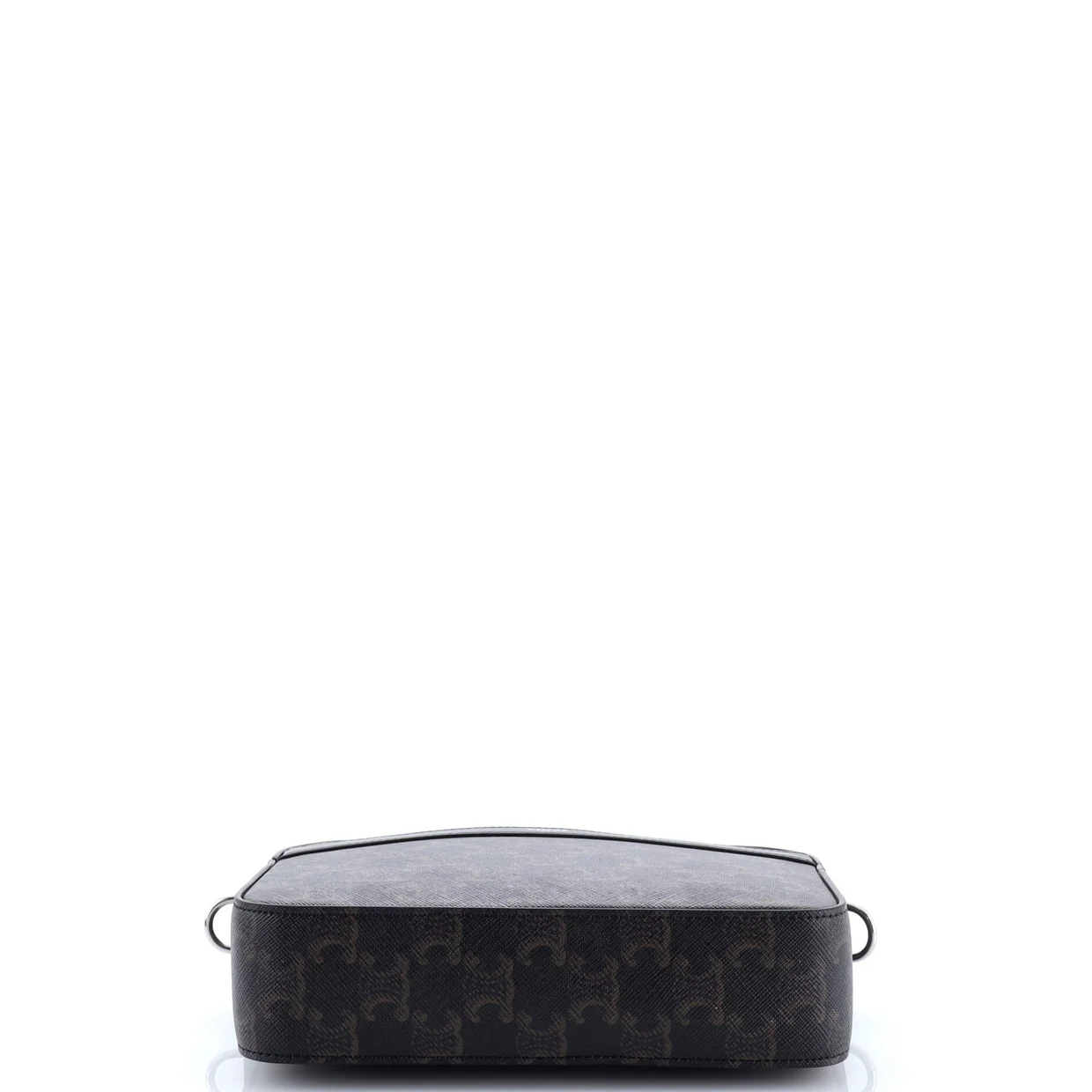 Zip Messenger Bag Triomphe Coated Canvas Small - Deep Luxury