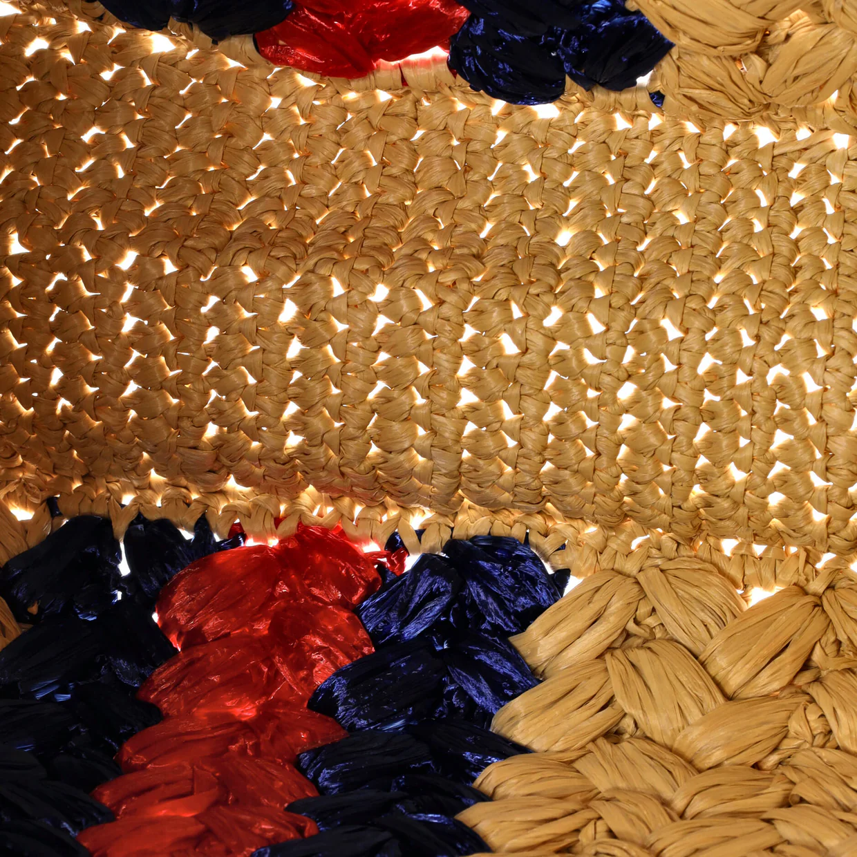 Blondie NM Open Tote Raffia Small - Deep Luxury