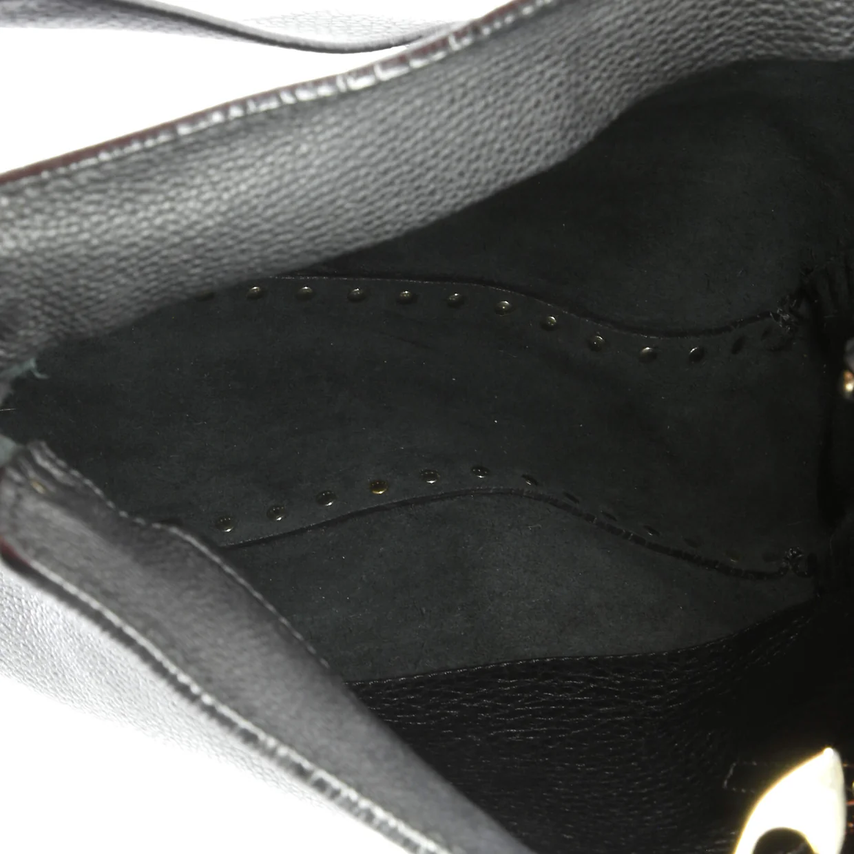 Rockstud Flip Lock Messenger Bag Leather Medium - Deep Luxury
