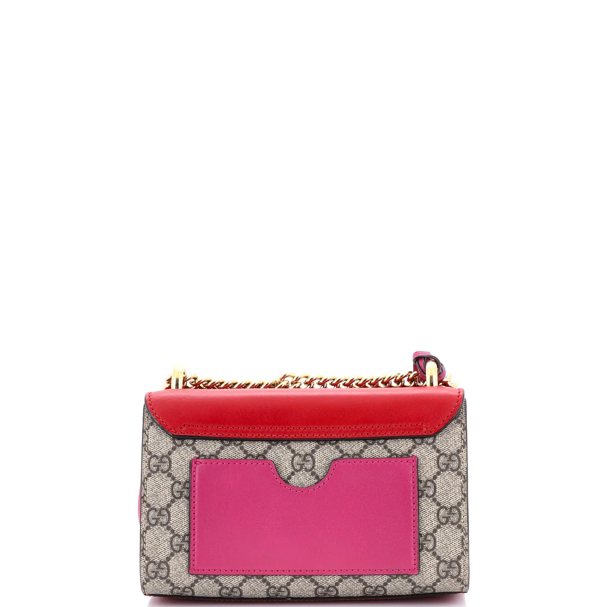 Padlock Shoulder Bag GG Coated Canvas and Leather Small - Deep Luxury