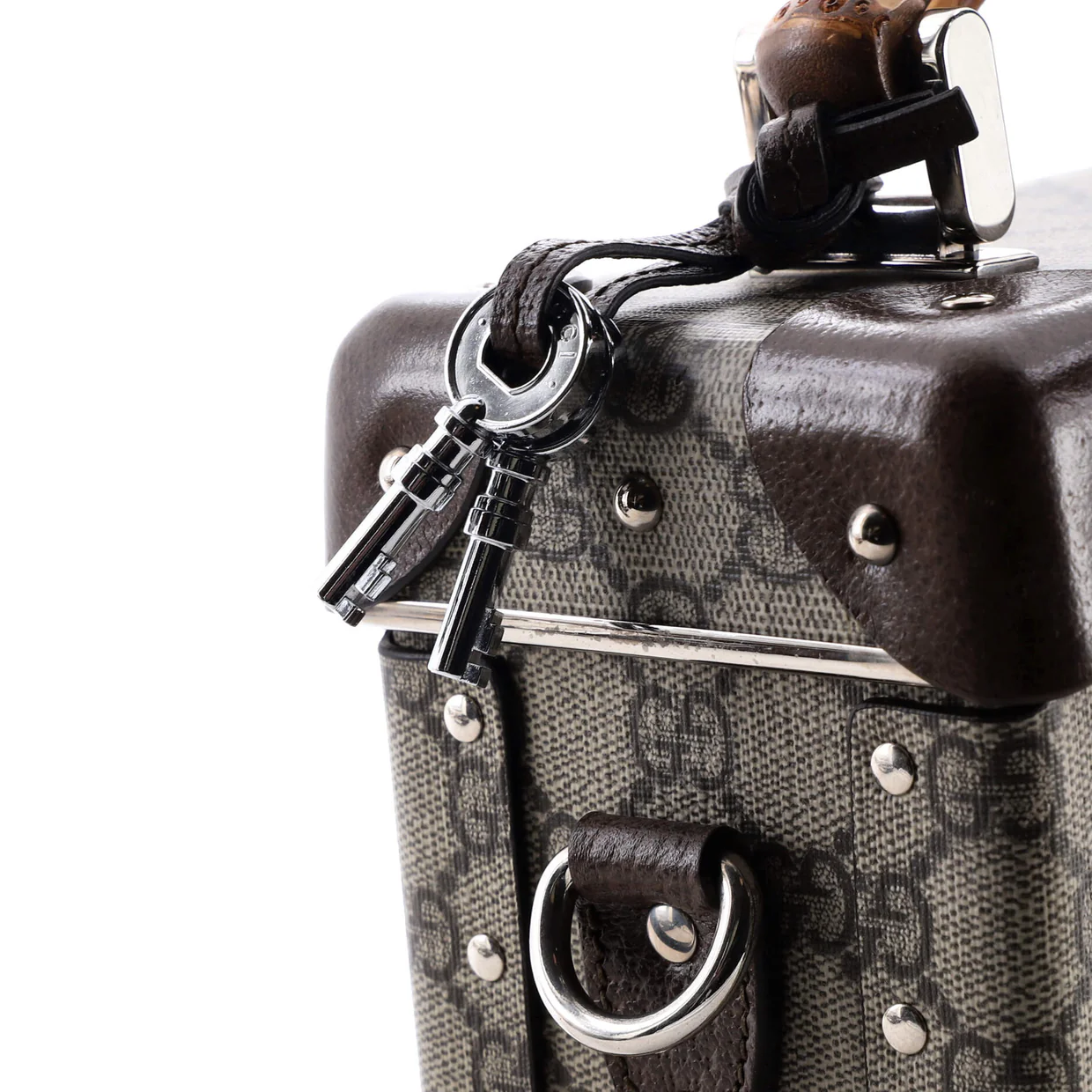 Bamboo Globe-Trotter Vanity Case GG Coated Canvas - Deep Luxury