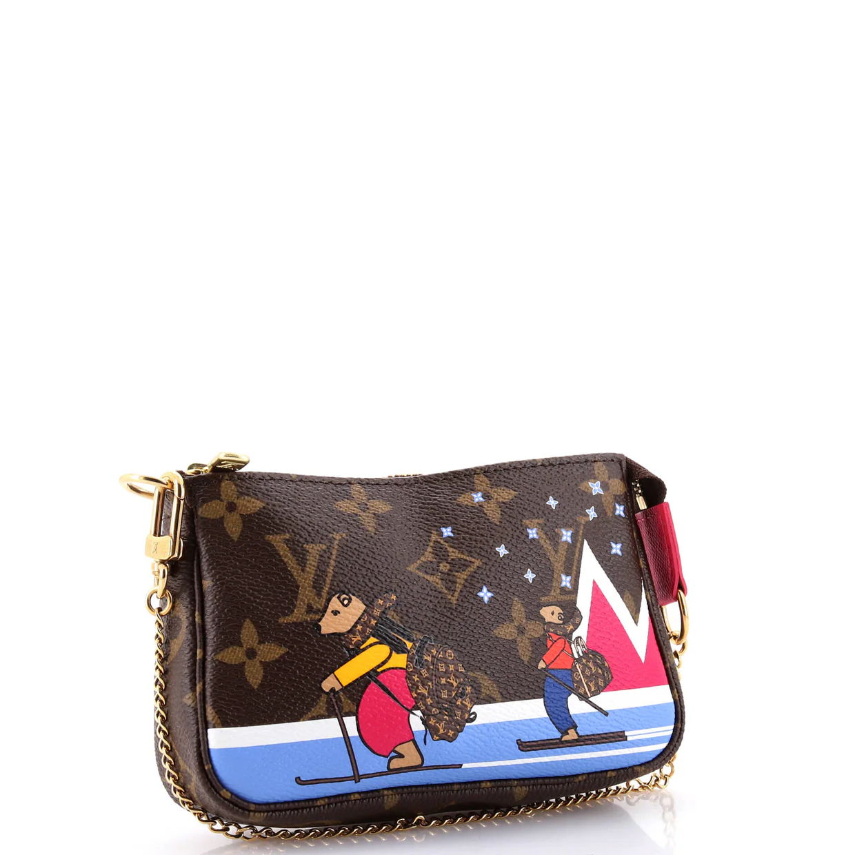 Pochette Accessoires Limited Edition Christmas Animation Monogram Canvas Mini - Deep Luxury