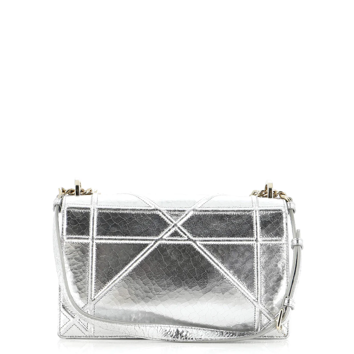 Diorama Flap Bag Crackled Deerskin Medium - Deep Luxury