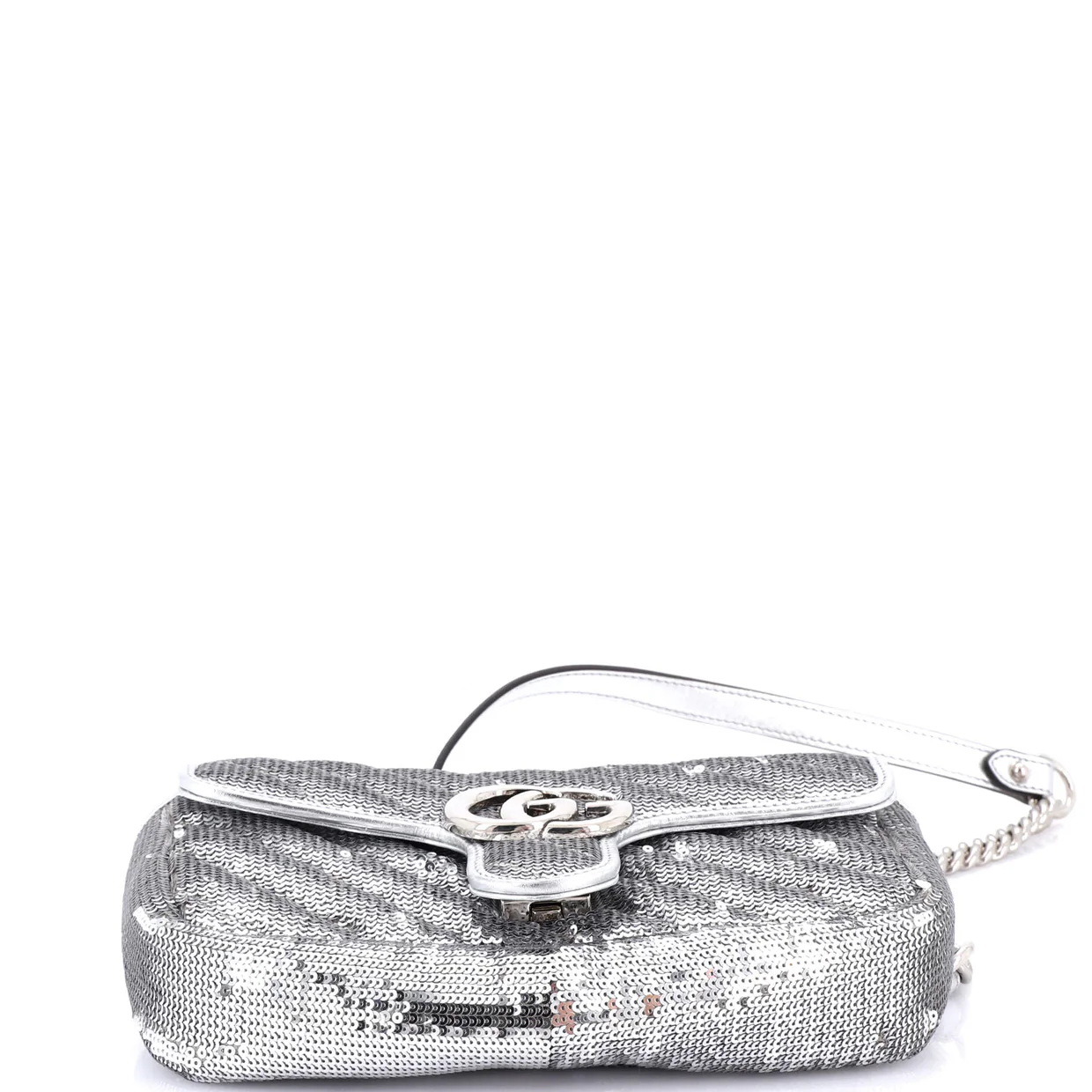 GG Marmont Flap Bag Diagonal Quilted Sequins Mini - Deep Luxury