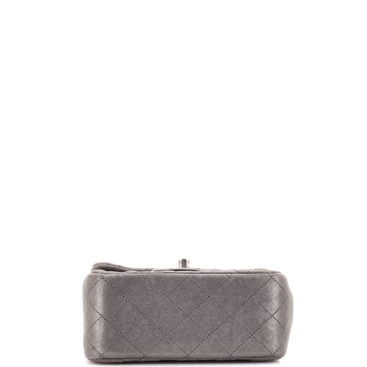 Square Classic Single Flap Bag Quilted Metallic Lambskin Mini - Deep Luxury