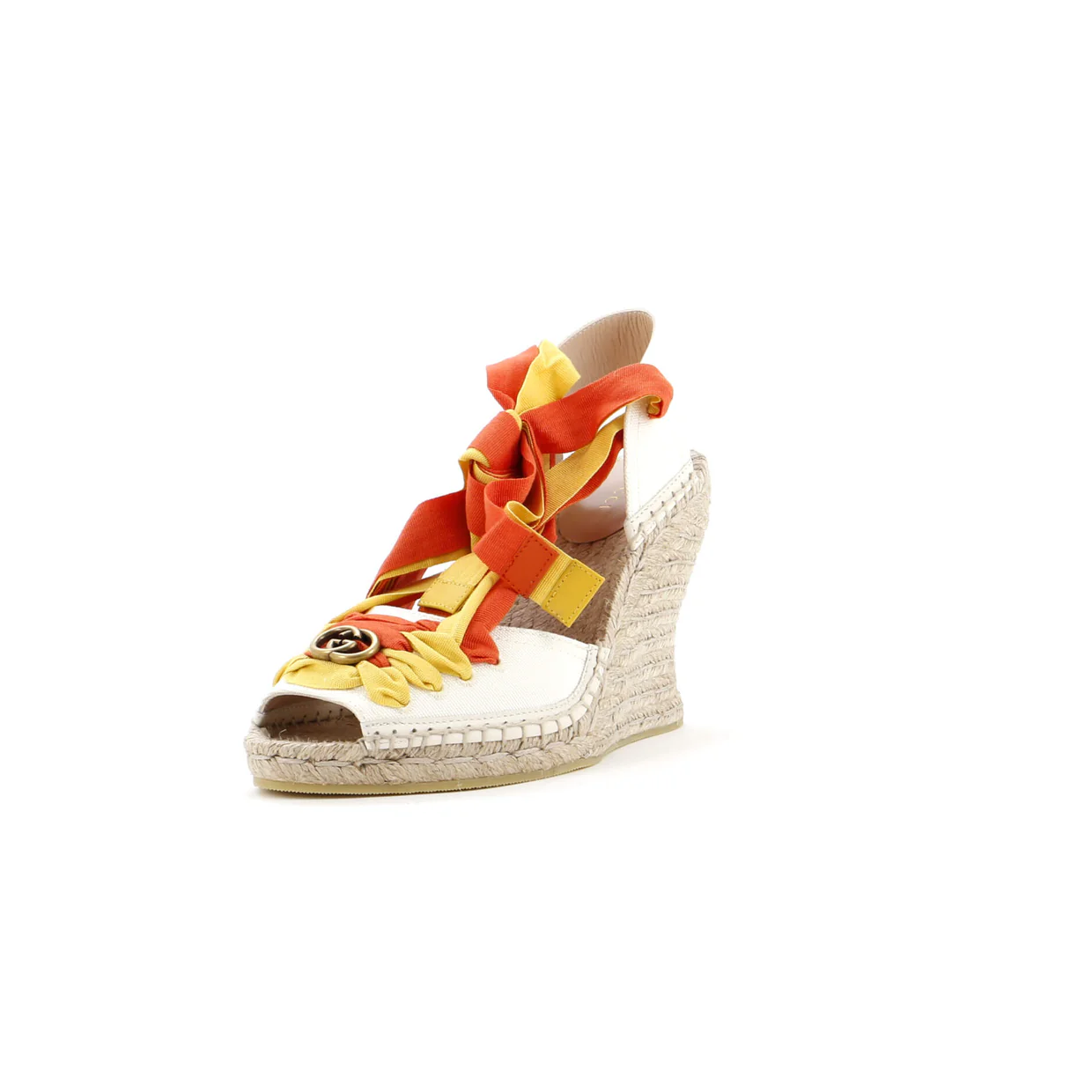 Women's GG Wedge Espadrilles Canvas - Deep Luxury