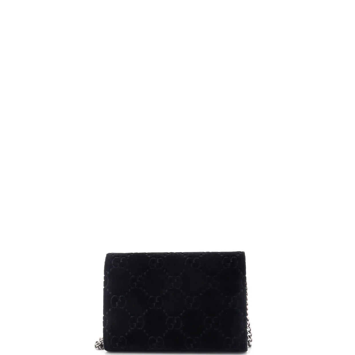 Dionysus Chain Wallet GG Velvet Small - Deep Luxury