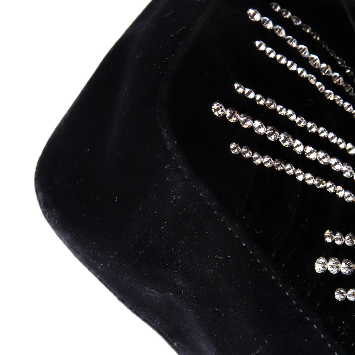 GG Marmont Flap Bag Crystal Embellished Matelasse Velvet Medium - Deep Luxury