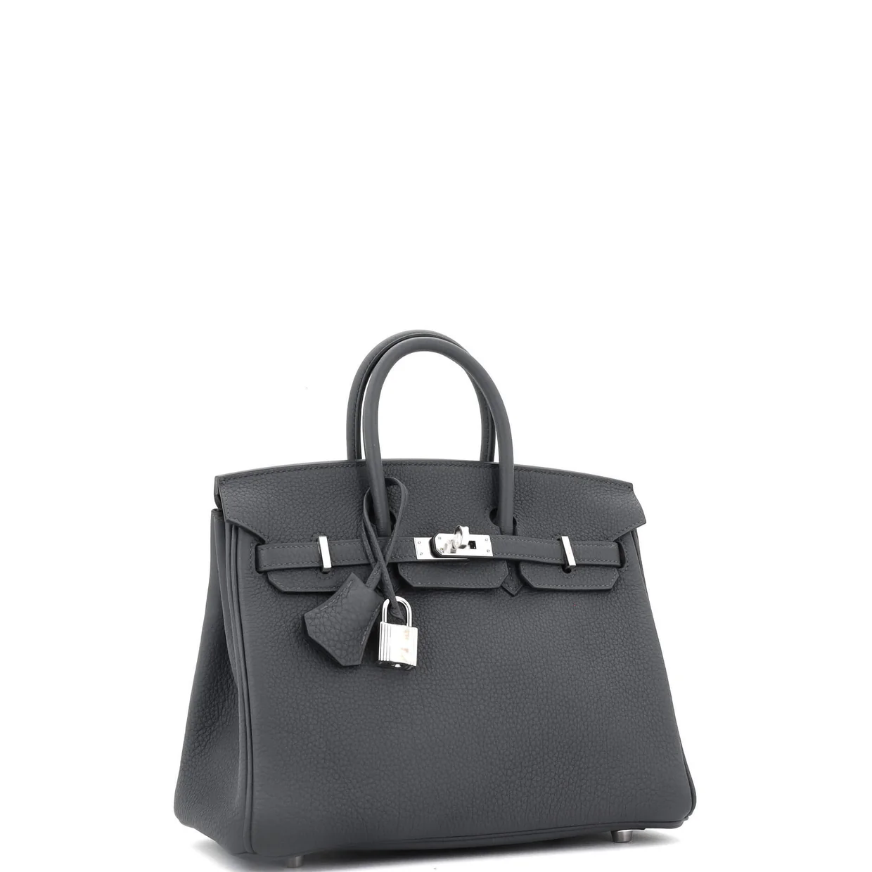 Birkin Handbag Grey Togo with Palladium Hardware 25 - Deep Luxury