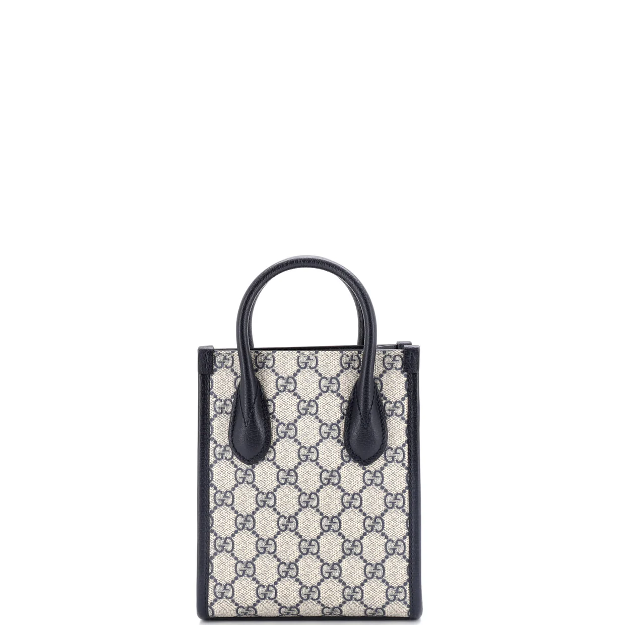 Interlocking G Patch Tote GG Coated Canvas Mini - Deep Luxury