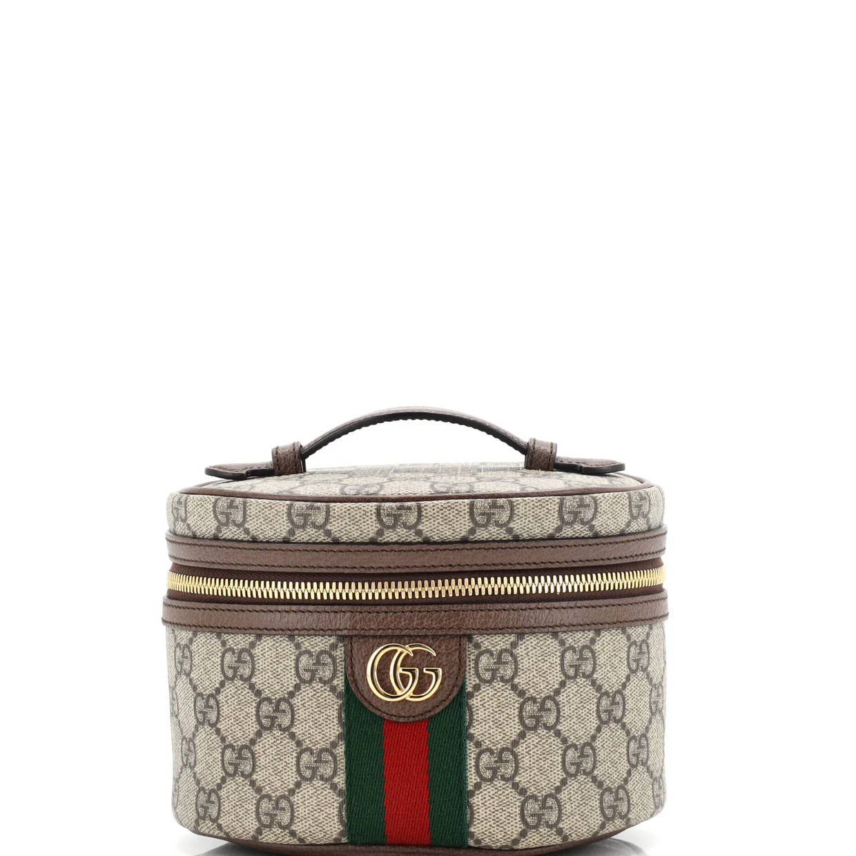 Ophidia Top Handle Cosmetic Case GG Coated Canvas Mini - Deep Luxury