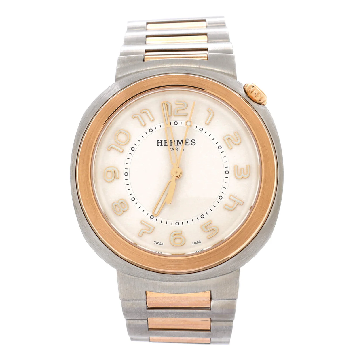 Cut Automatic Watch Stainless Steel and Rose Gold 36 - Deep Luxury