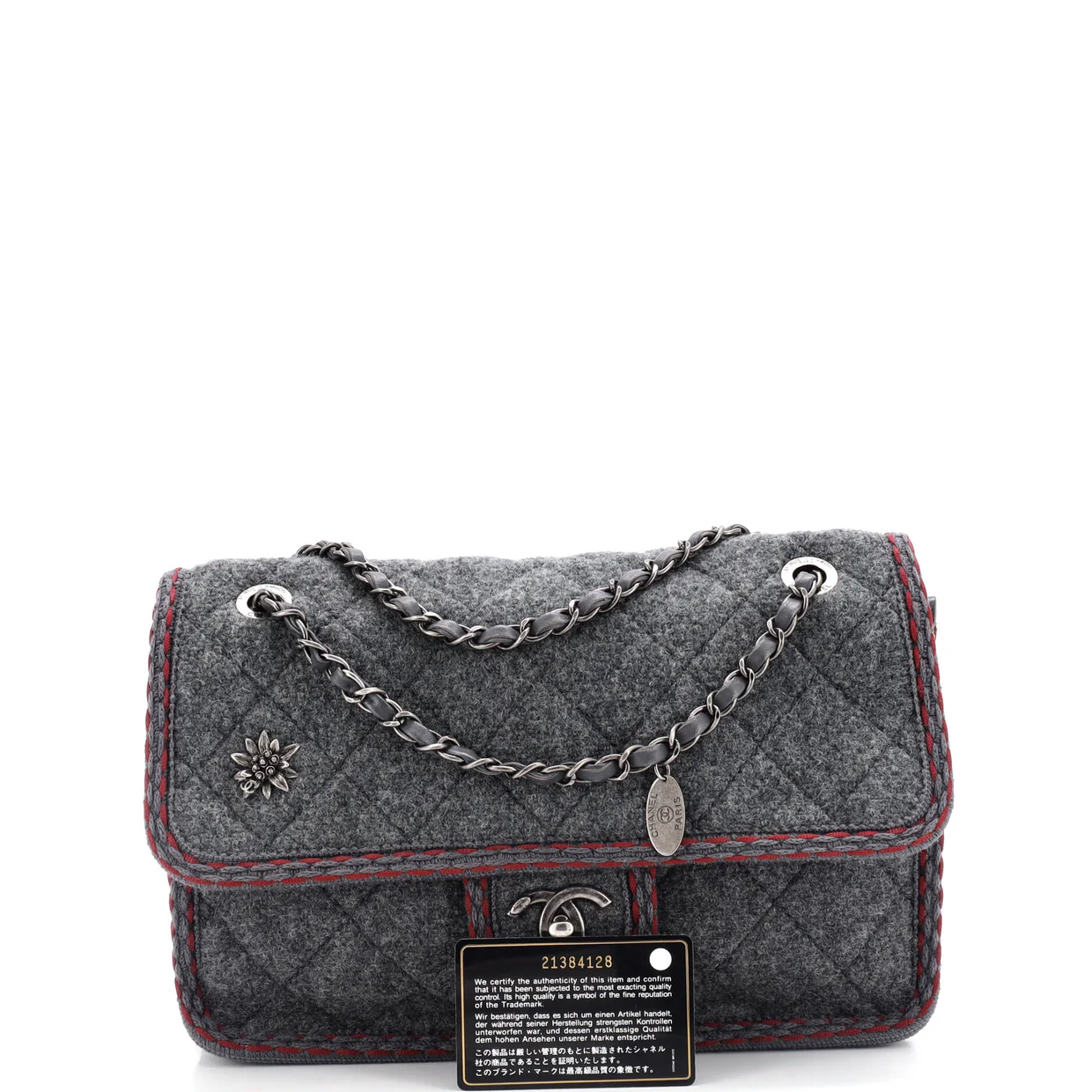 Paris-Salzburg Flap Bag Quilted Wool Medium - Deep Luxury