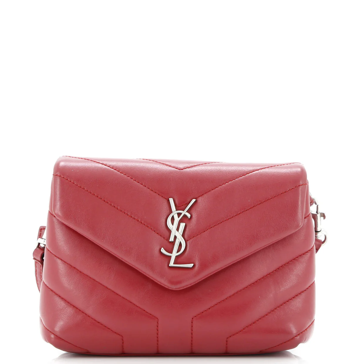 Loulou Shoulder Bag Matelasse Chevron Leather Toy - Deep Luxury