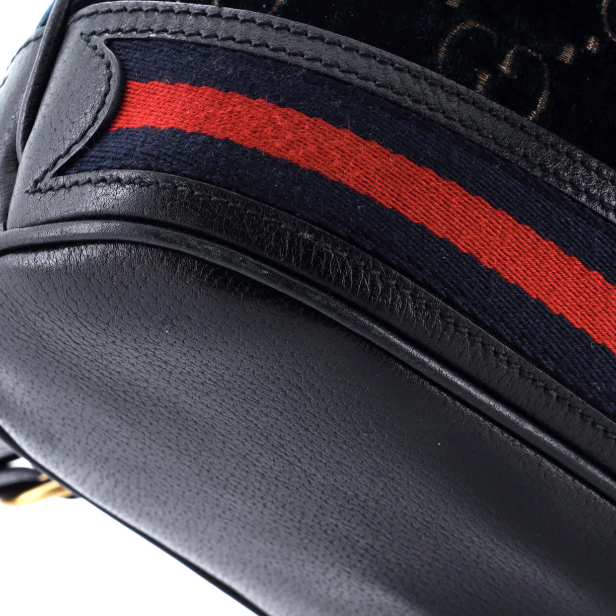 Bucket Bag GG Velvet Medium - Deep Luxury