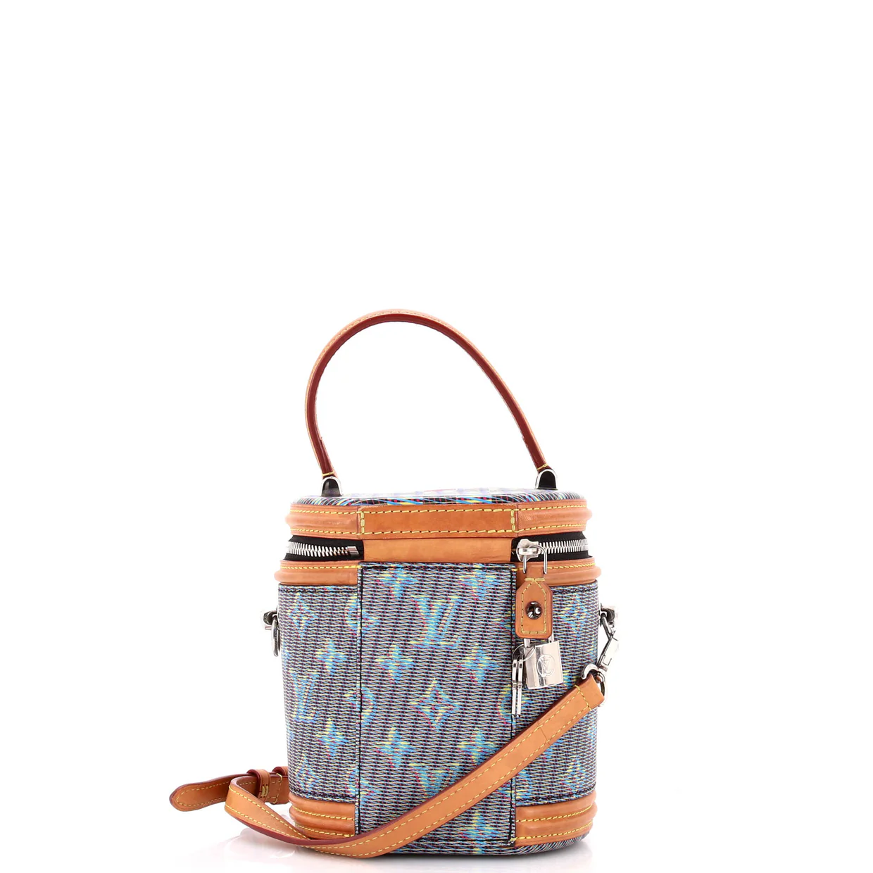 Cannes Handbag Damier Monogram LV Pop Canvas - Deep Luxury