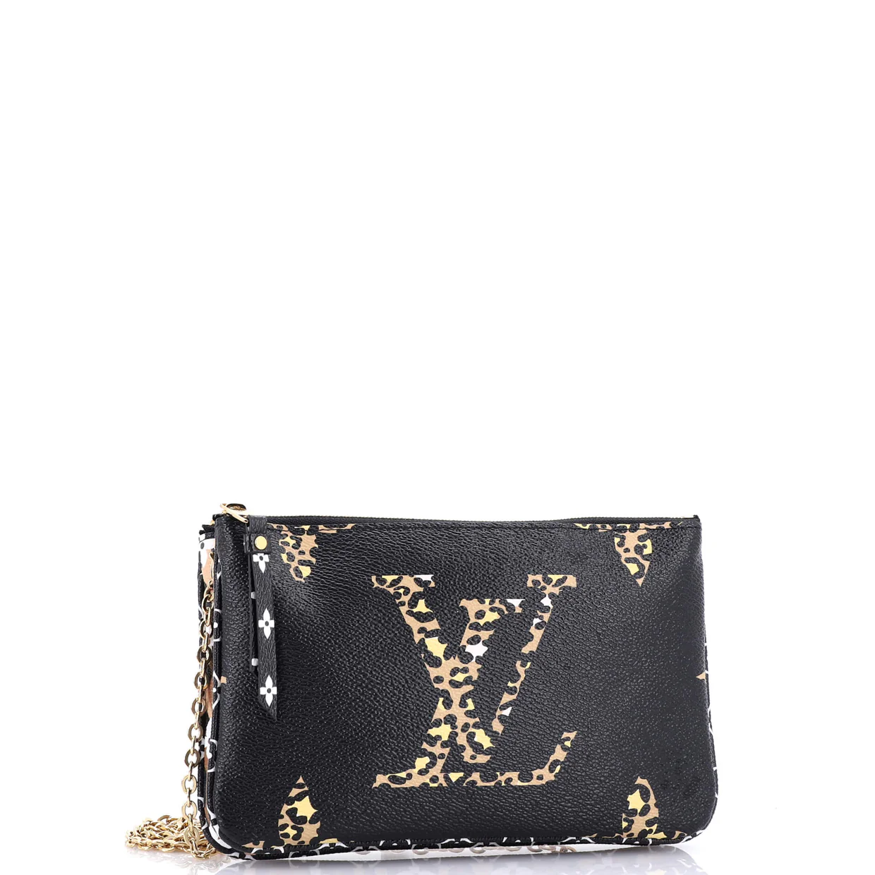 Double Zip Pochette Limited Edition Jungle Monogram Giant - Deep Luxury