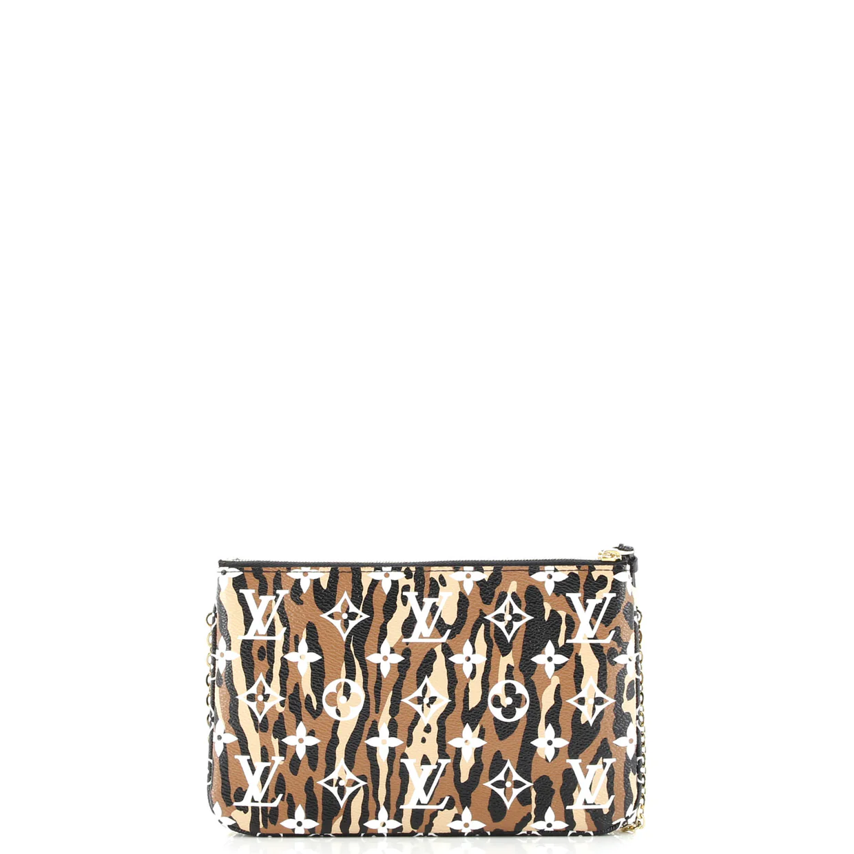 Double Zip Pochette Limited Edition Jungle Monogram Giant - Deep Luxury