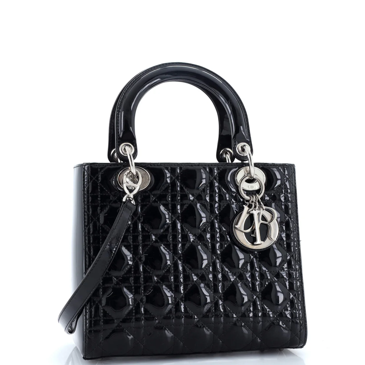 Lady Dior Bag Cannage Quilt Patent Medium - Deep Luxury
