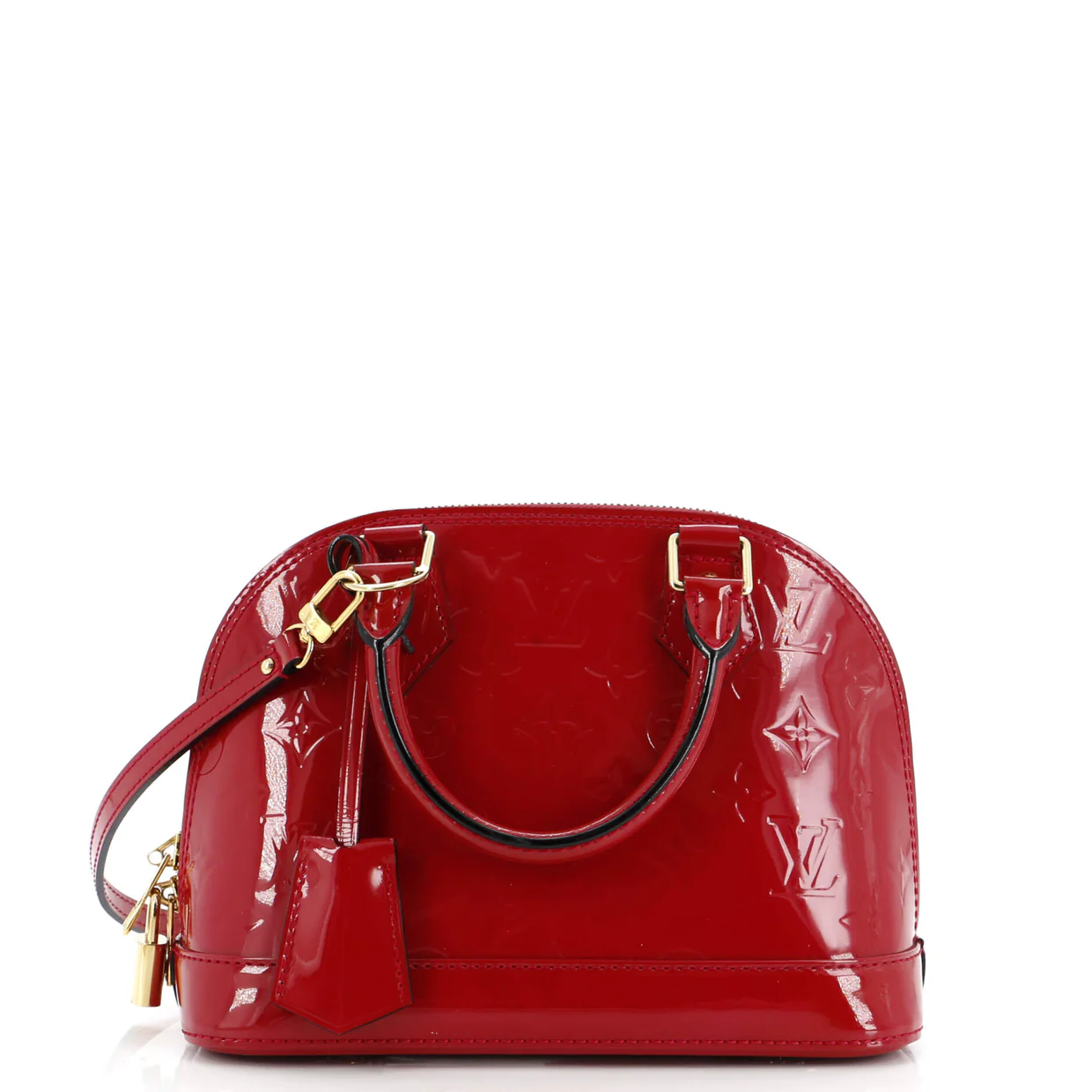 Alma Handbag Monogram Vernis BB - Deep Luxury