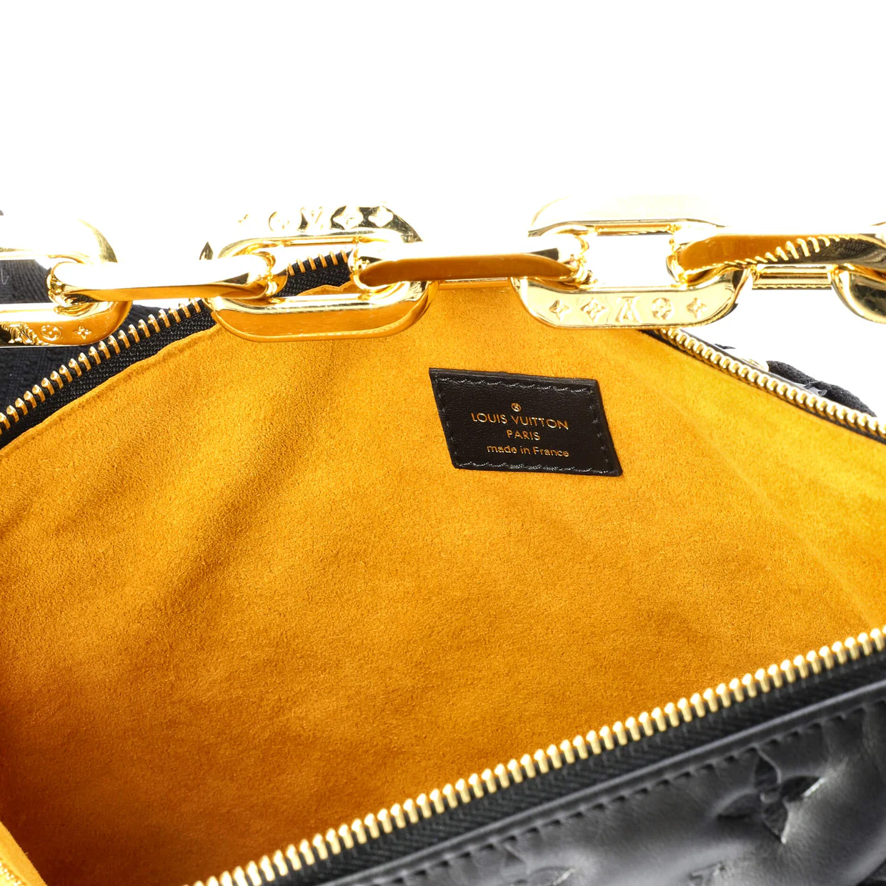 Coussin Bag Monogram Embossed Lambskin MM - Deep Luxury