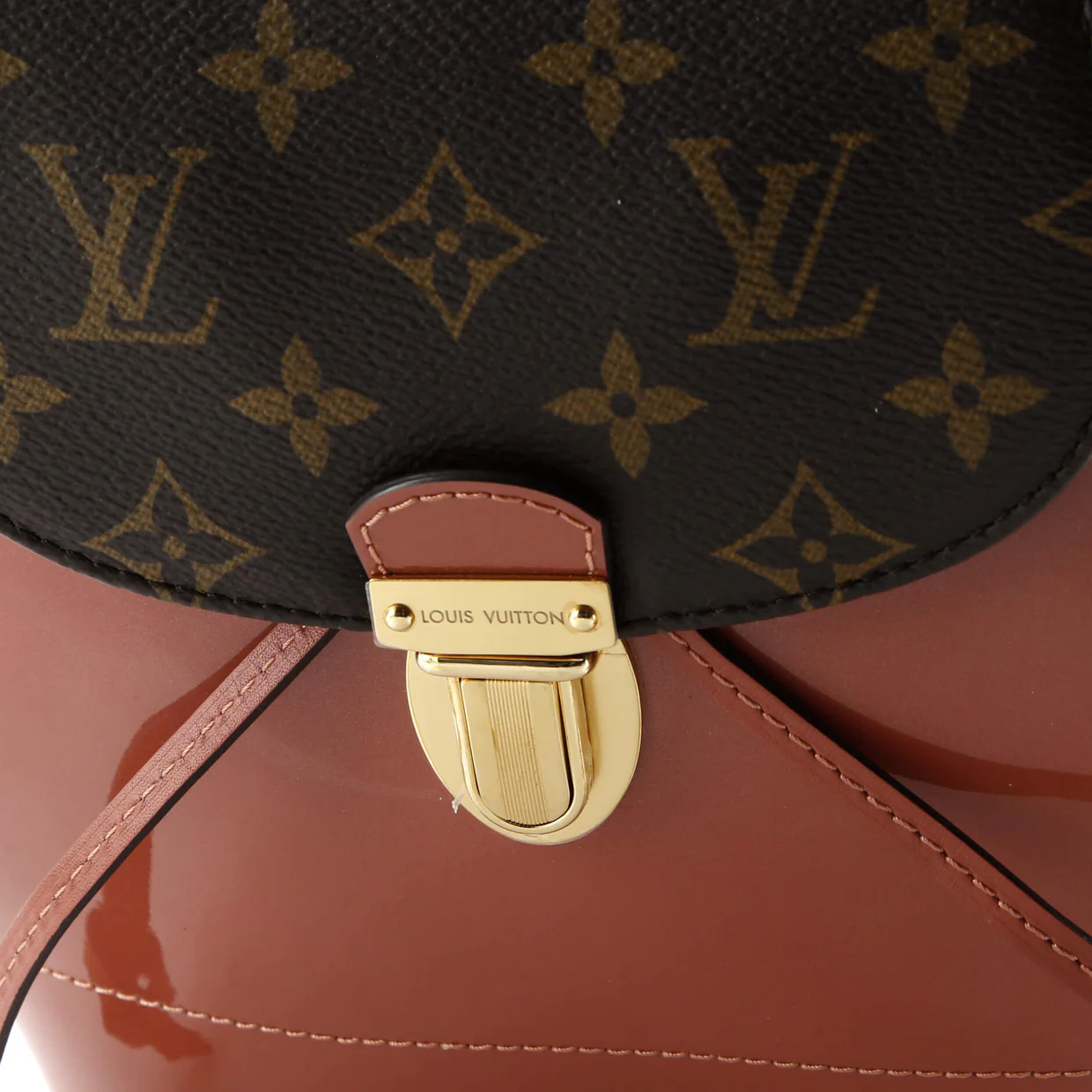 Hot Springs Backpack Vernis with Monogram Canvas - Deep Luxury