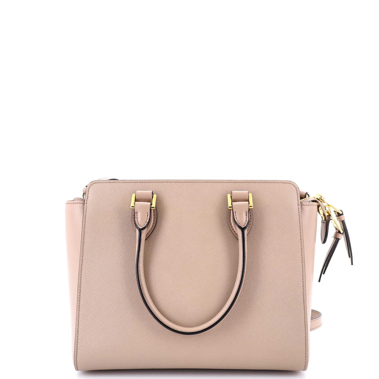 Convertible Open Tote Saffiano Leather Small - Deep Luxury