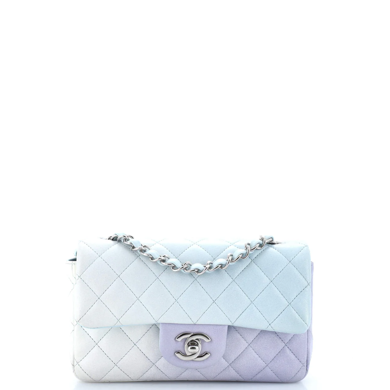 Classic Single Flap Bag Quilted Ombre Lambskin Mini - Deep Luxury