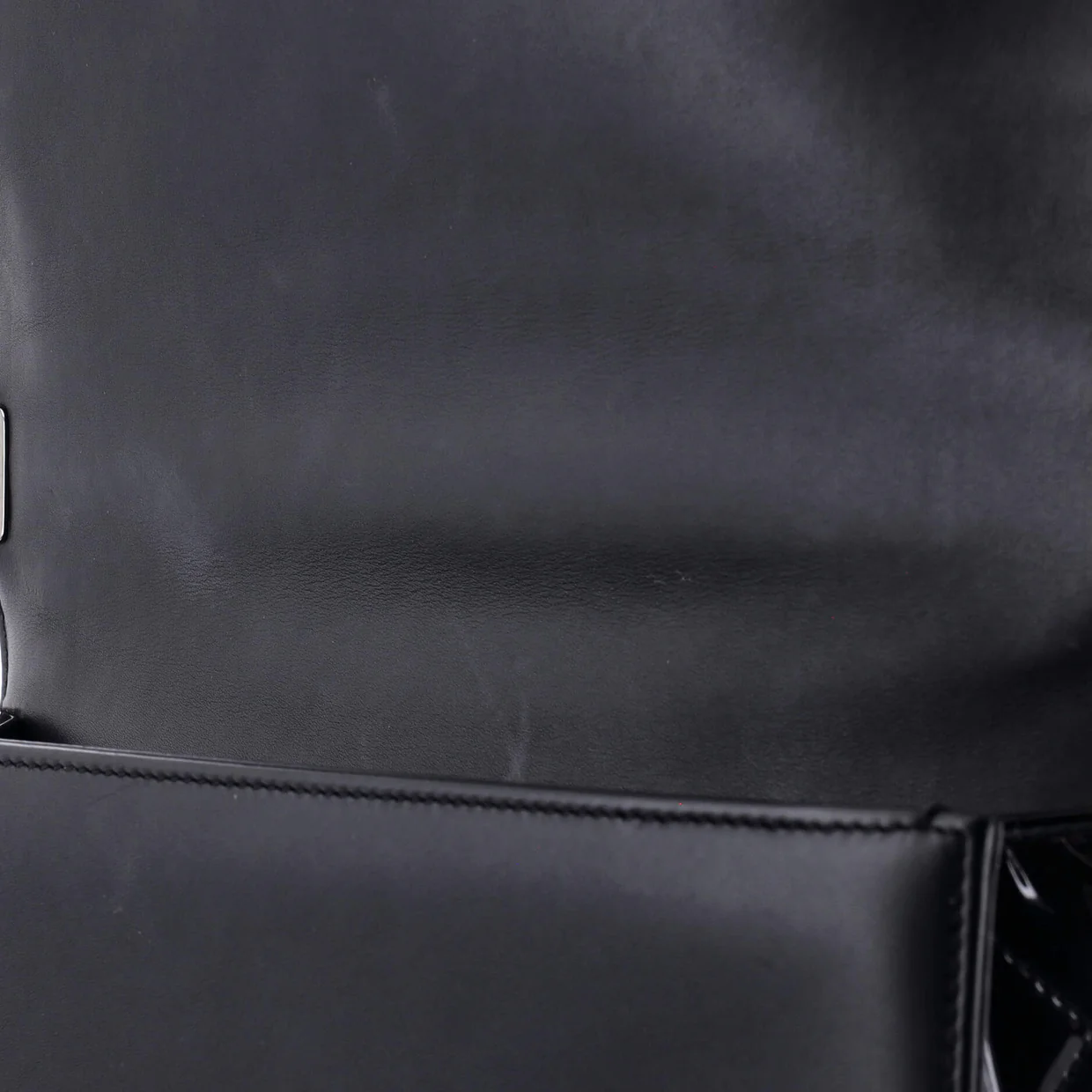 Boy Flap Bag Chevron Patent New Medium - Deep Luxury