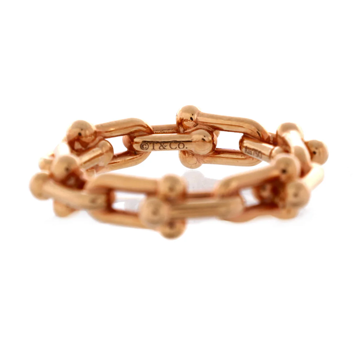HardWear Link Ring 18K Rose Gold Micro - Deep Luxury