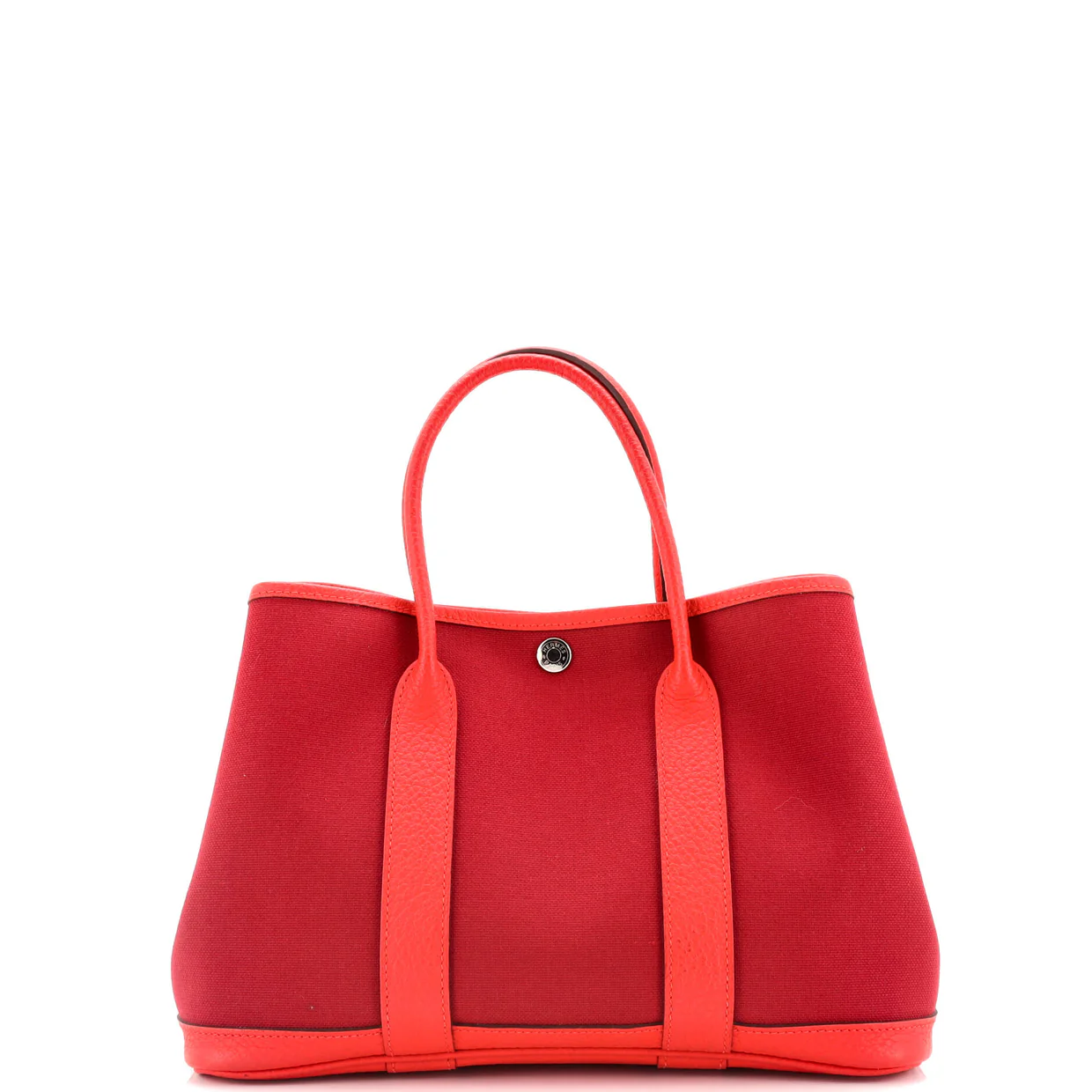 Garden Party Tote Toile and Leather 30 - Deep Luxury
