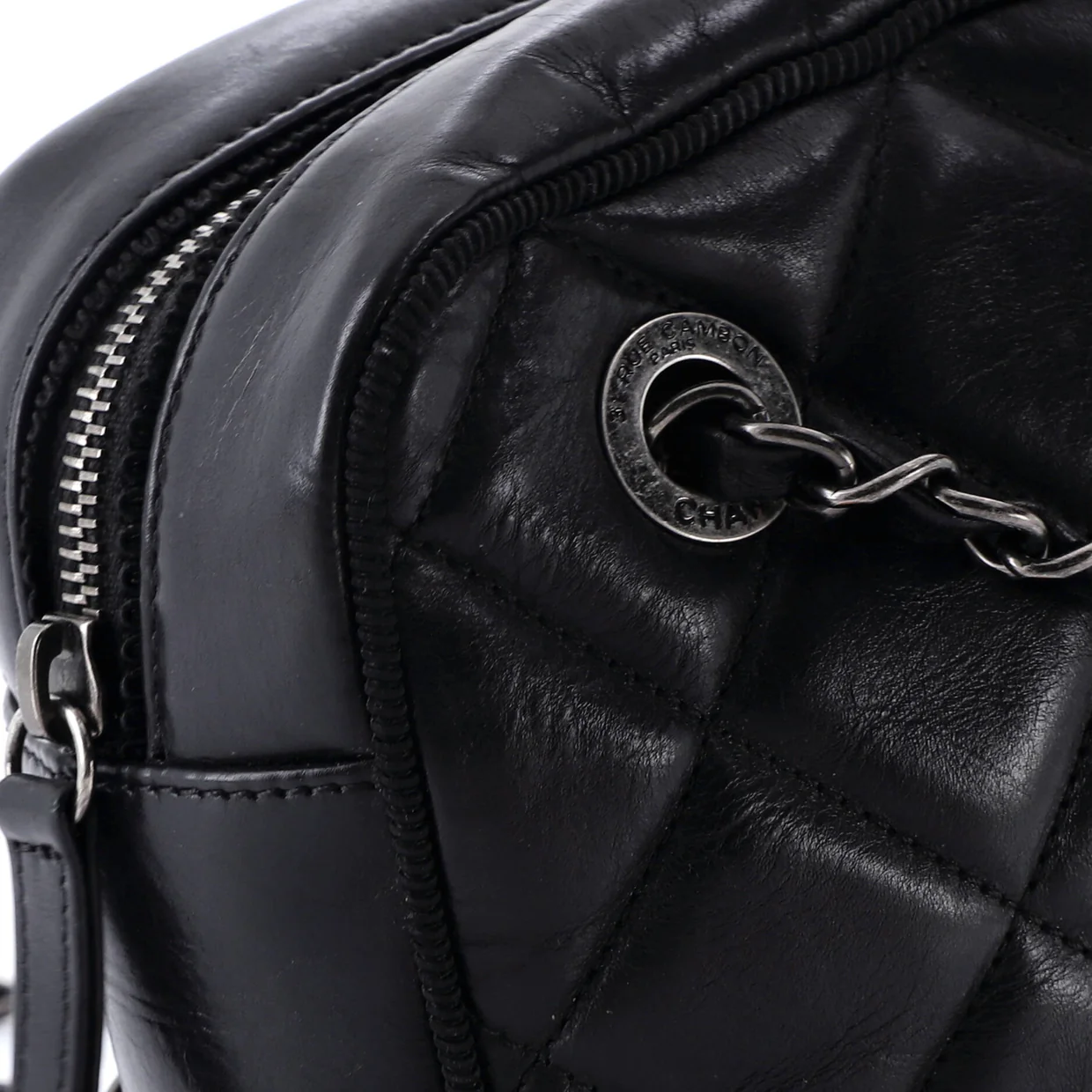 Ballerine Camera Case Bag Quilted Calfskin Medium - Deep Luxury