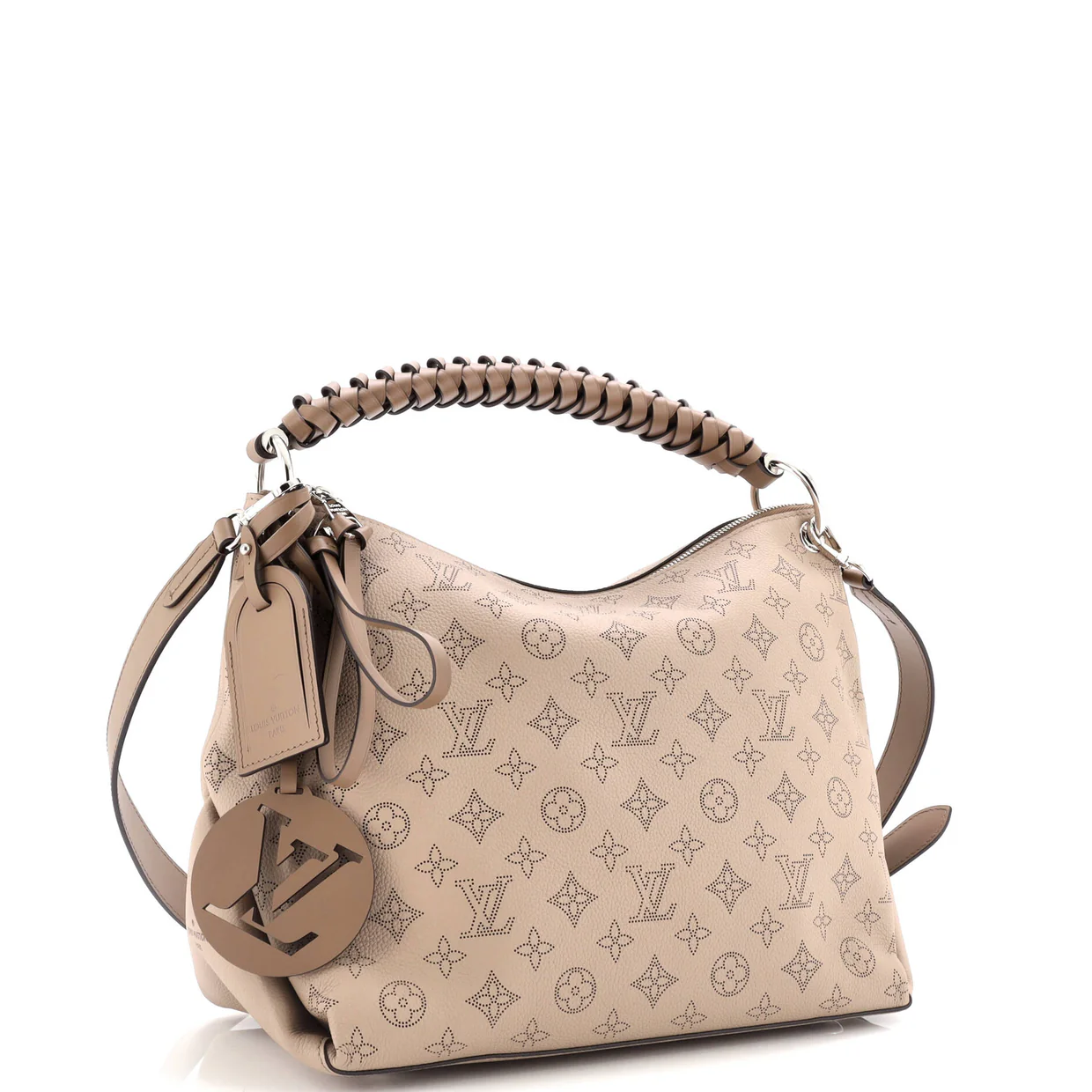 Braided Handle Beaubourg Hobo Mahina Leather MM - Deep Luxury