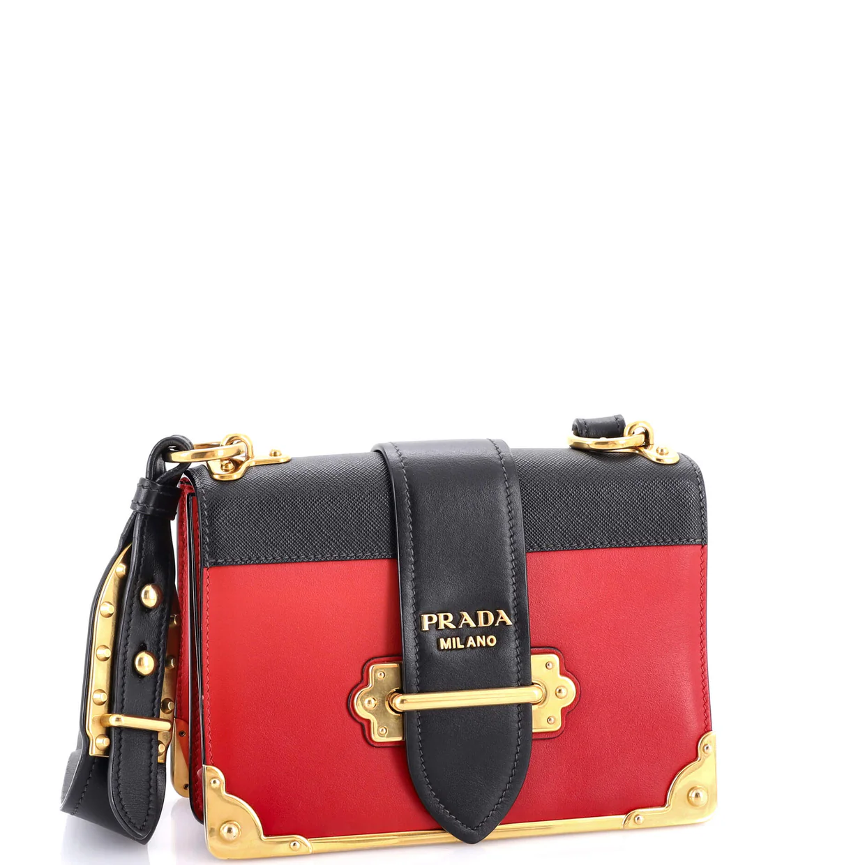Cahier Crossbody Bag Crystal Embellished Leather Small - Deep Luxury