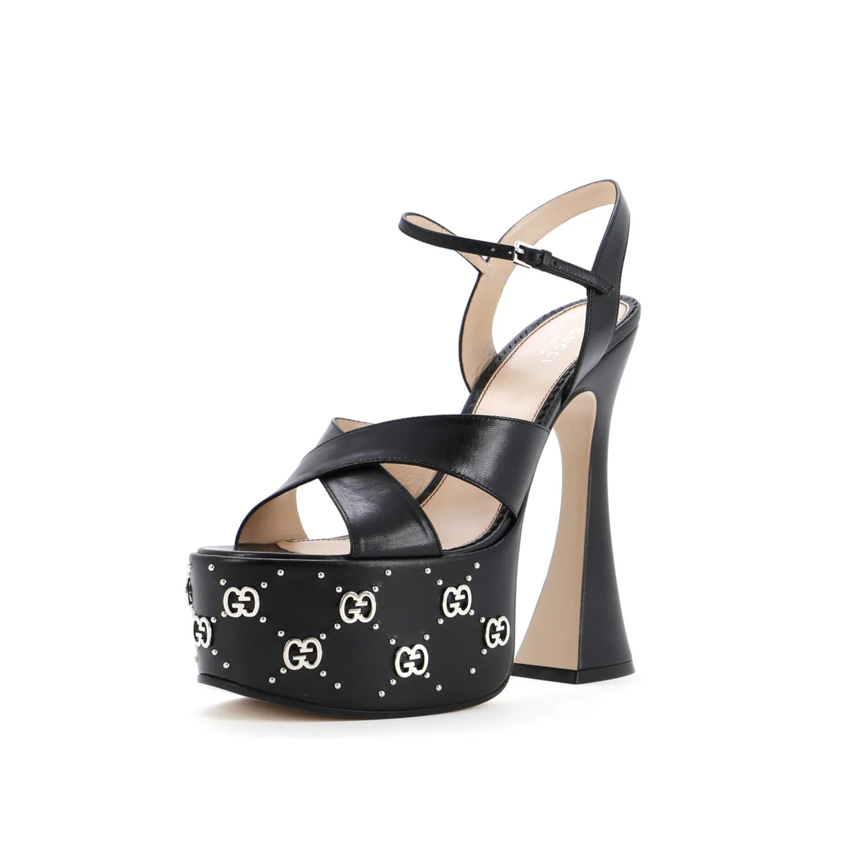 Women's Janaya GG Studded Platform Sandals Leather - Deep Luxury