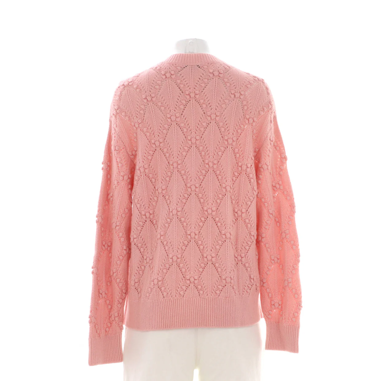Women's CC Heart Button V-Neck Cardigan Cashmere Blend - Deep Luxury