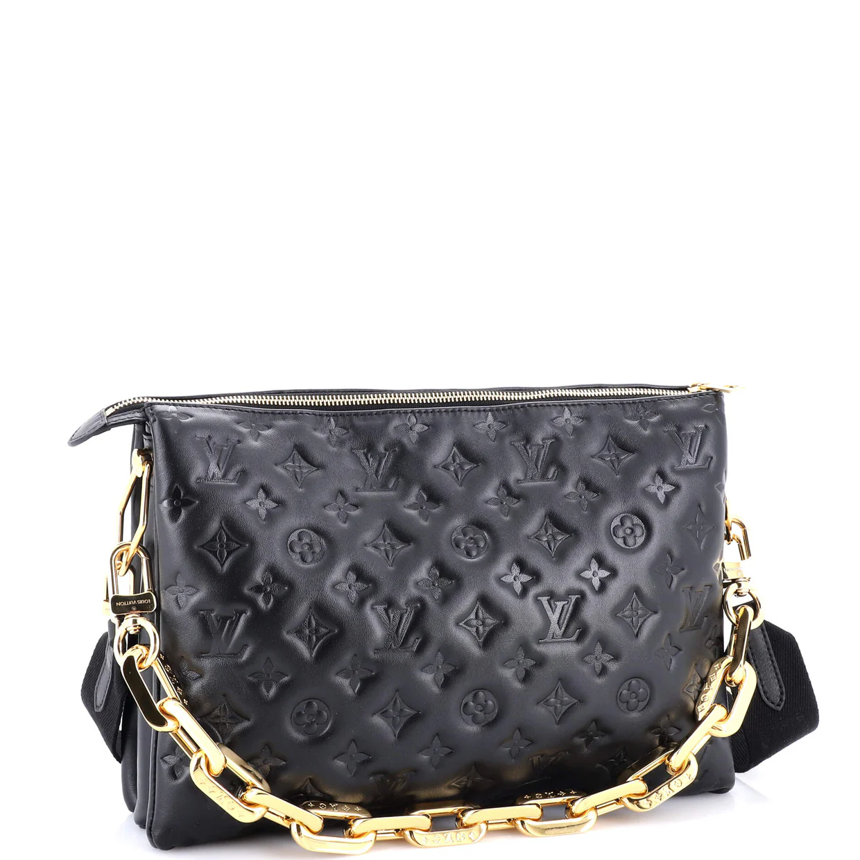 Coussin Bag Monogram Embossed Lambskin MM - Deep Luxury