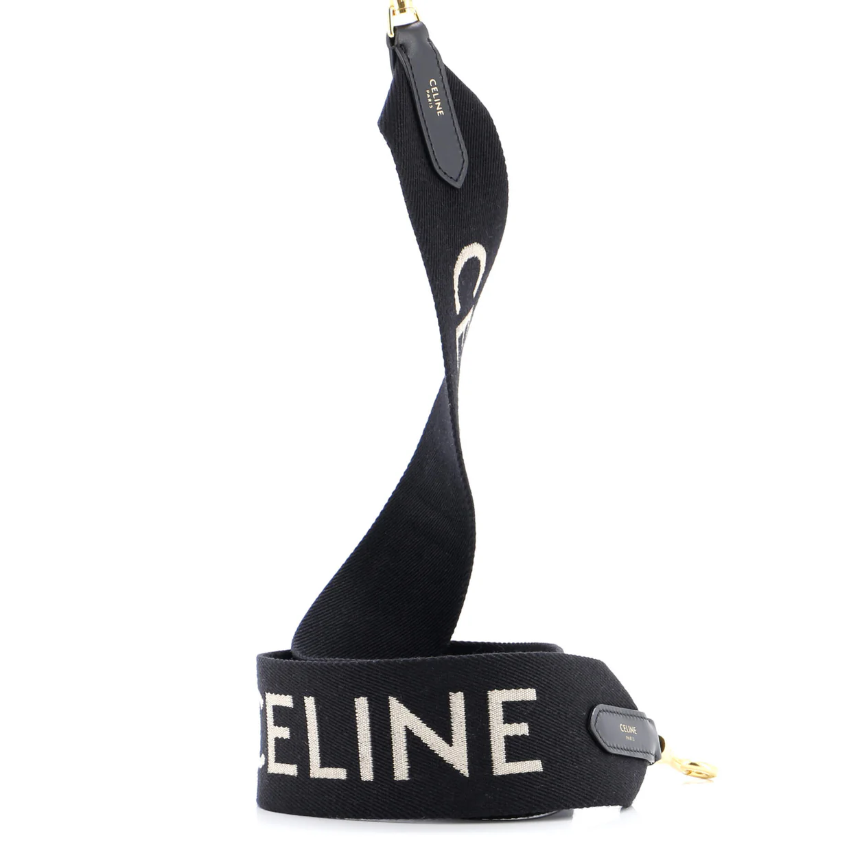 Logo Shoulder Strap Jacquard Wool Long - Deep Luxury