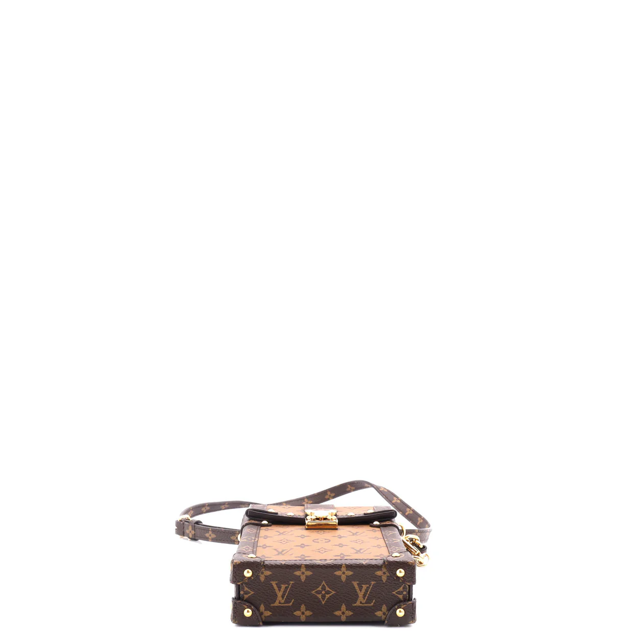 Vertical Trunk Pochette Reverse Monogram Canvas - Deep Luxury