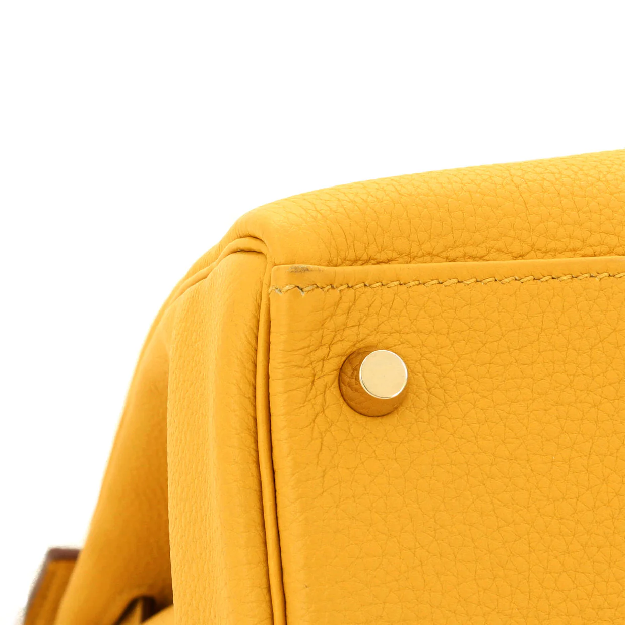 Kelly Handbag Jaune Ambre Togo with Gold Hardware 32 - Deep Luxury