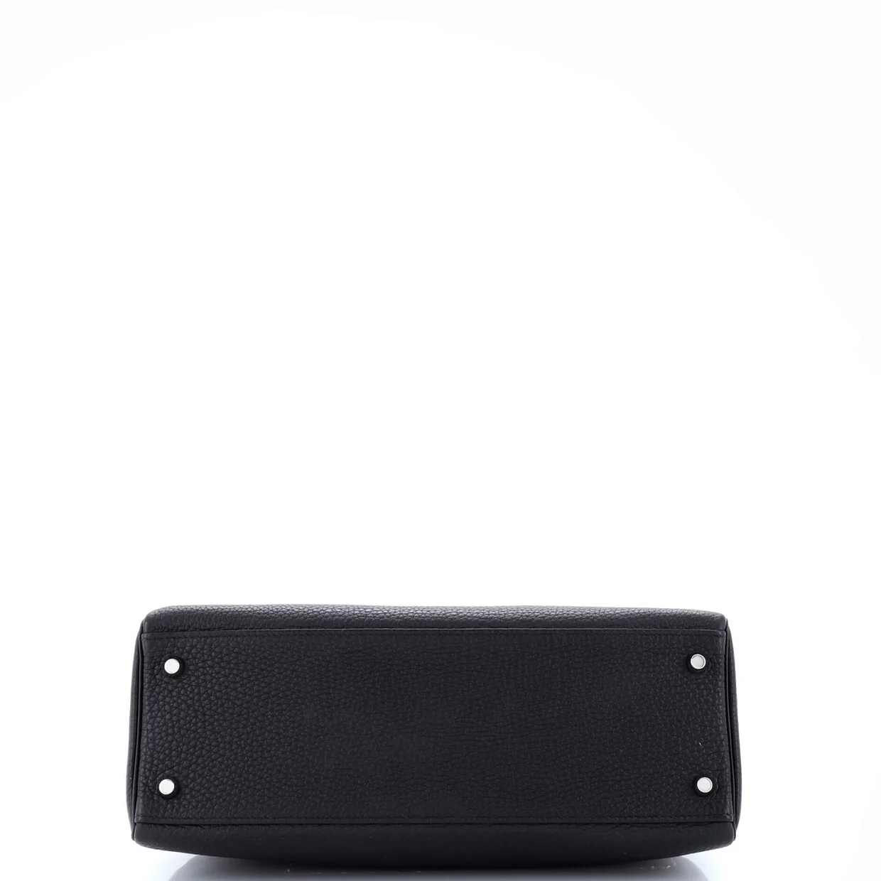 Kelly Handbag Noir Togo with Palladium Hardware 32 - Deep Luxury