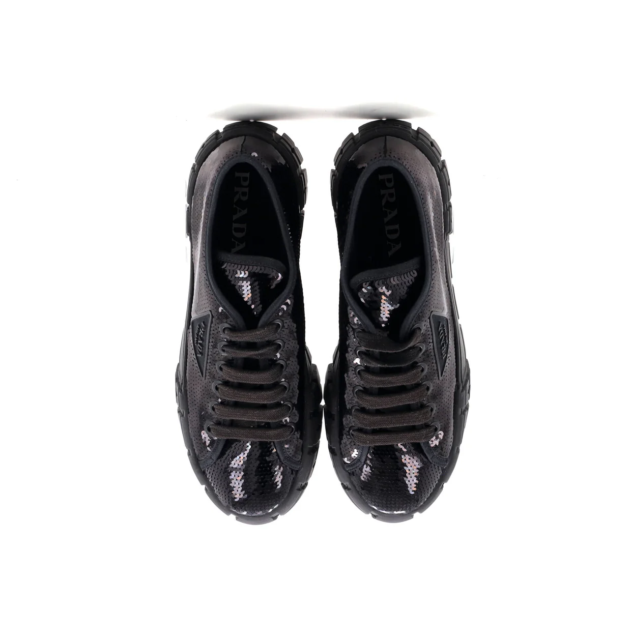 Women's Double Wheel Platform Sneakers Sequins - Deep Luxury